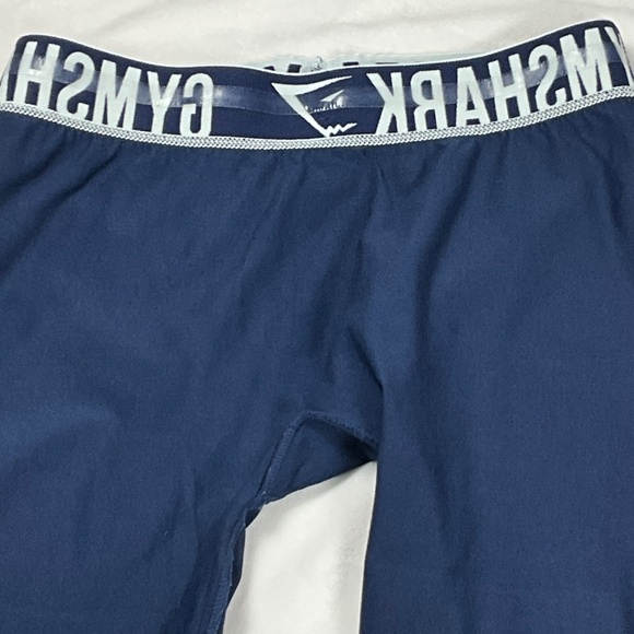 Gymshark Mens Compression Leggings Size S Blue Stretch Gym Training Pants - Picture 6 of 8